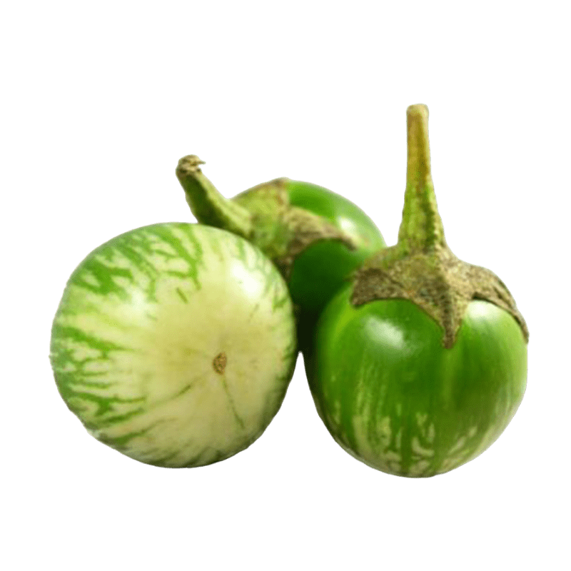 250g Fresh Aubergine (green & round)
