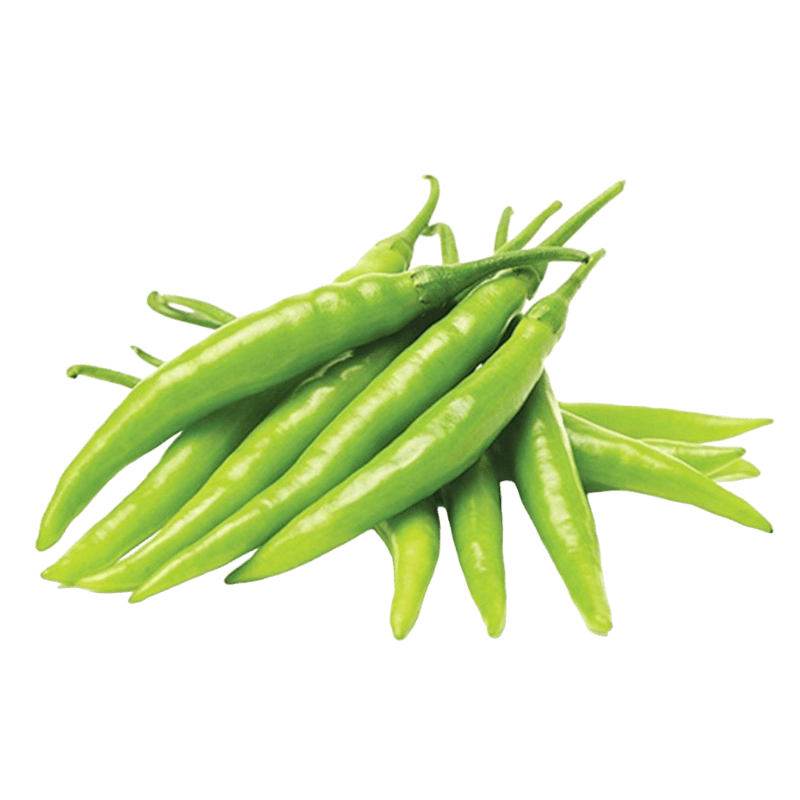 500g Fresh Haree Mirch (green Chili)