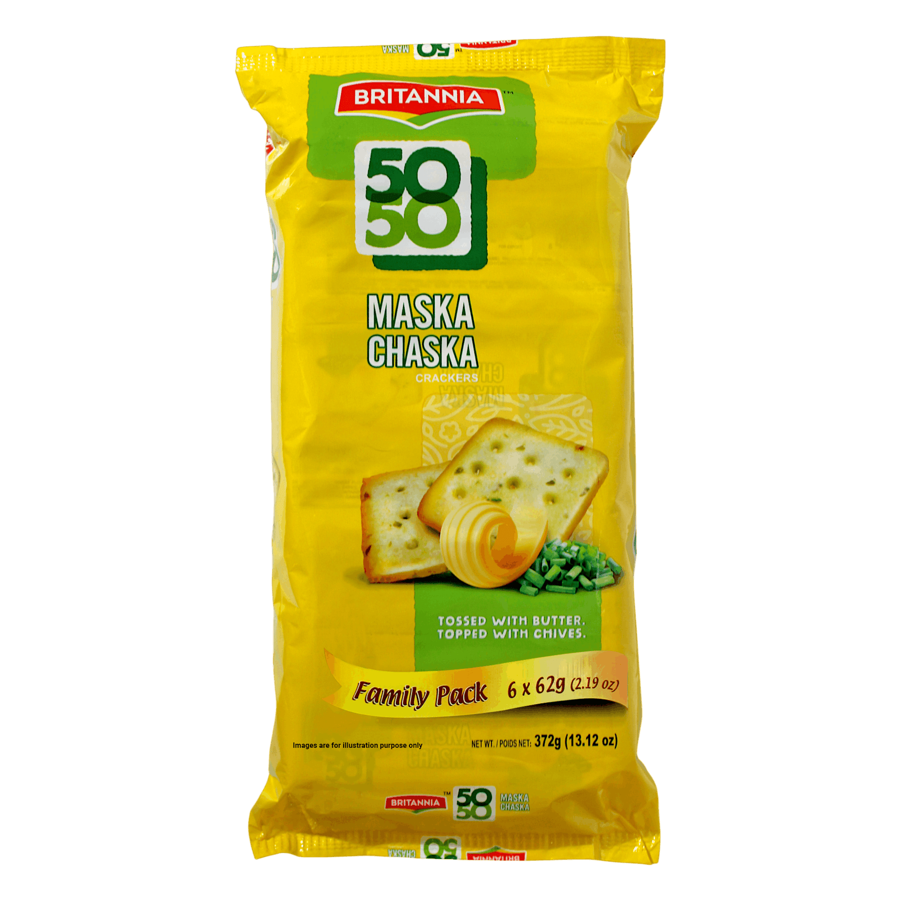 Britannia - 372g (24x62g) 50&50 Maska Chaska