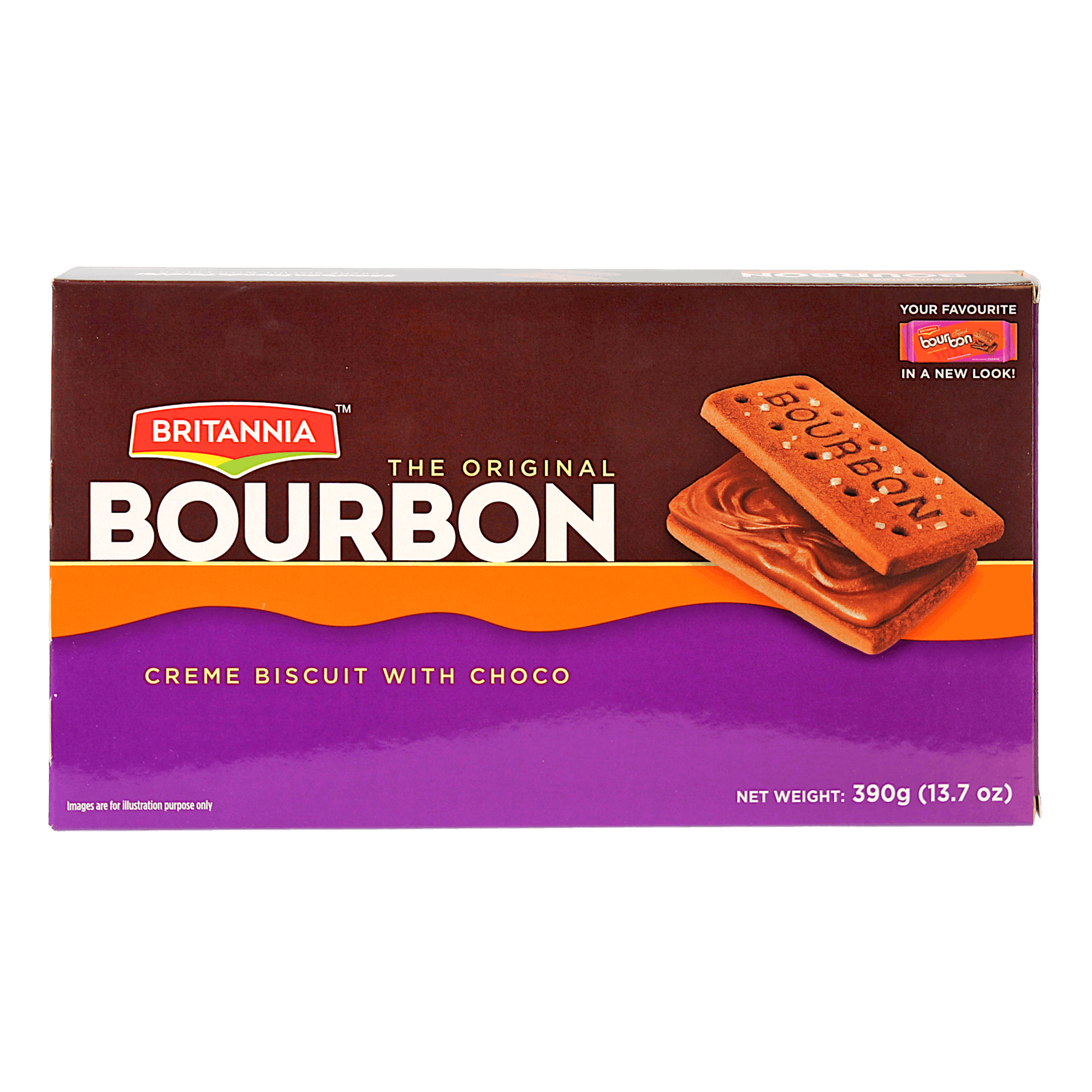 Britannia - 390g Bourbon Biscuits (cream biscuits with choco)