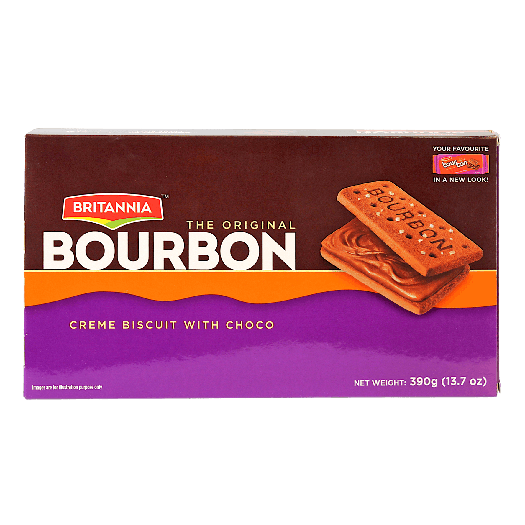 Britannia - 390g Bourbon Biscuits (cream biscuits with choco)