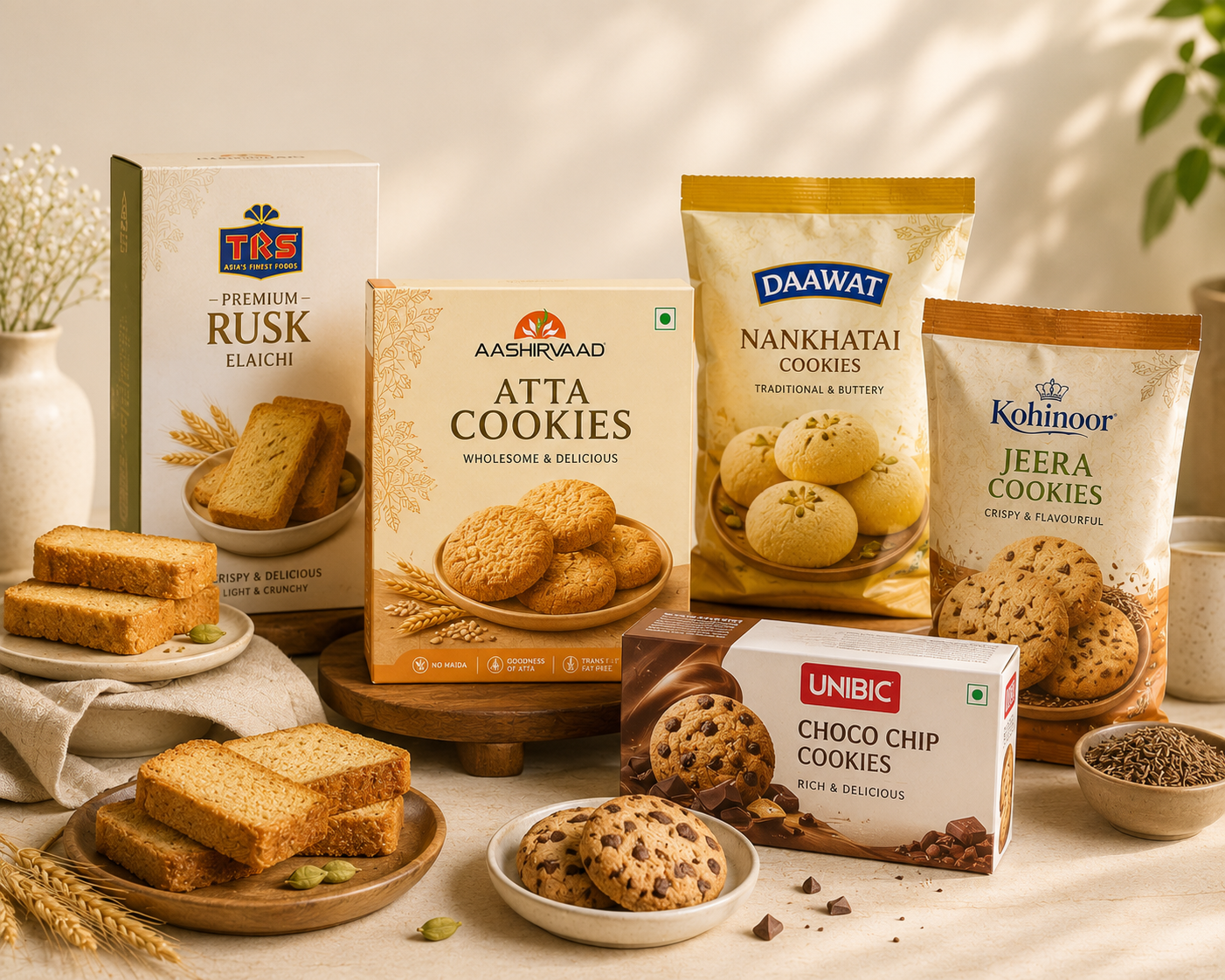 Biscuits,Cookies & Rusk