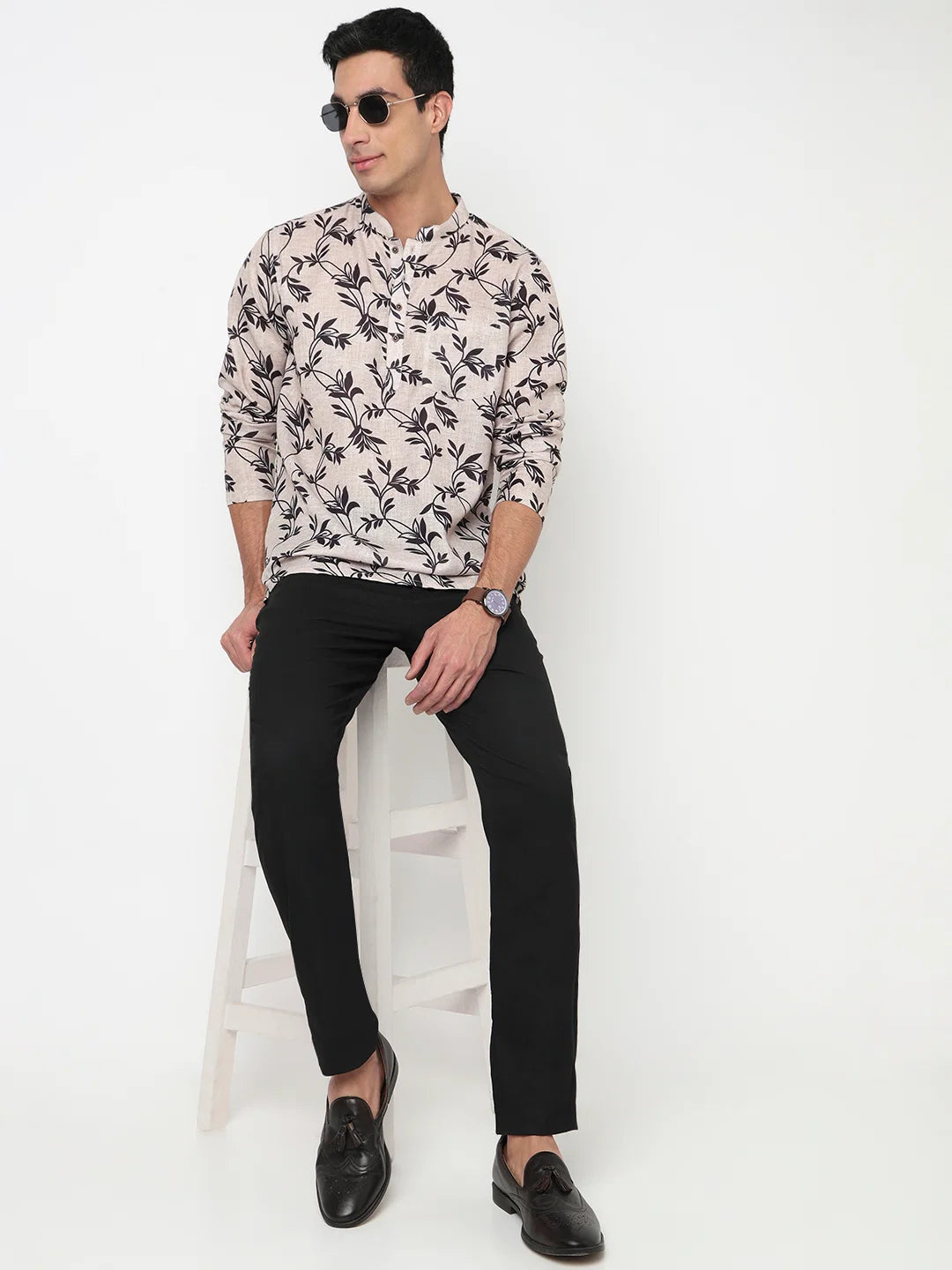 Printed Straight Short Kurta