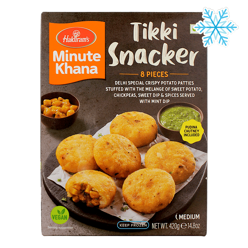 Haldiram's - 420g (Frozen) Tikki Snacker (8 Pieces)