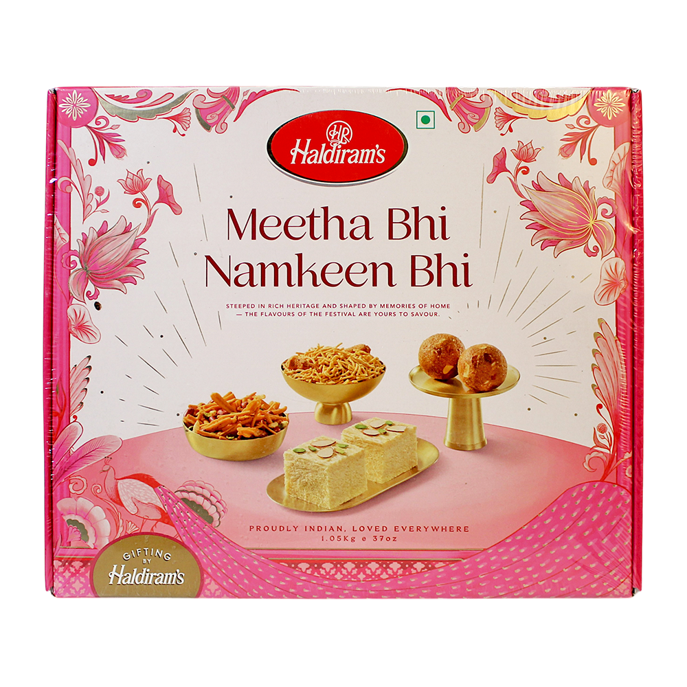 Haldiram's - 1.05kg GiftBox Meetha Bhi / Namkeen Bhi