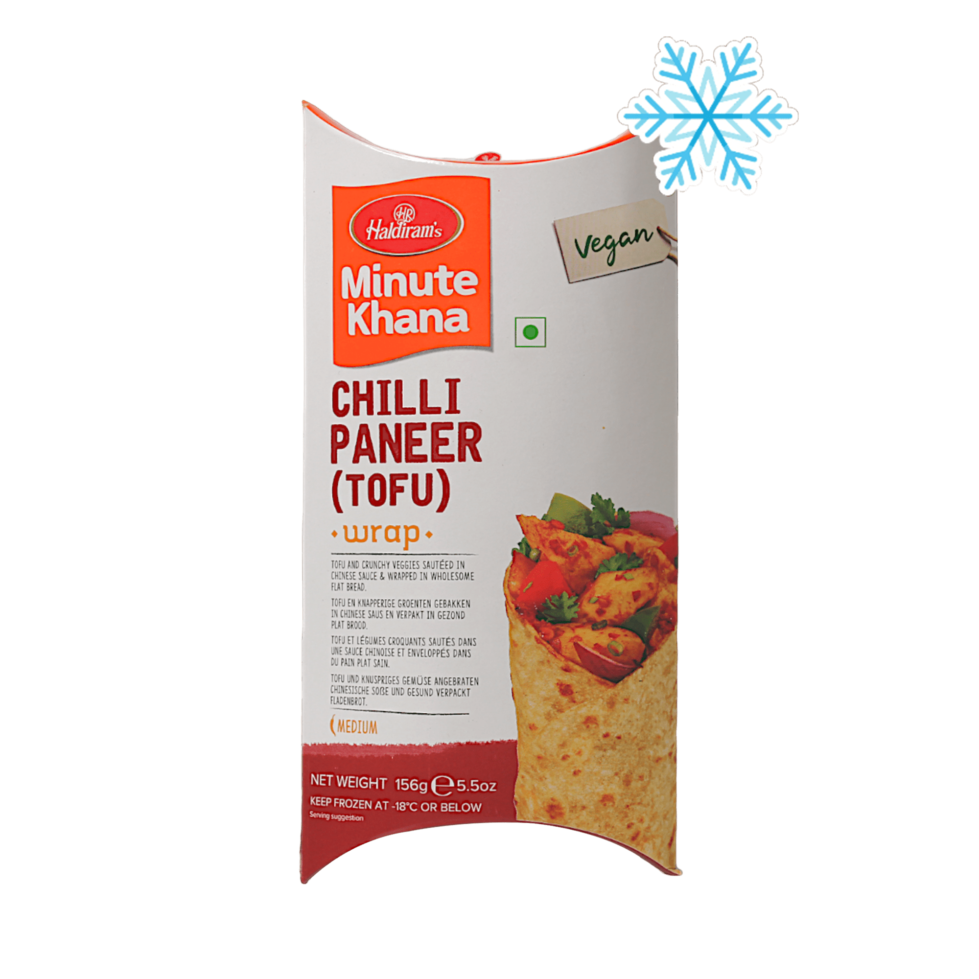 Haldiram's - 156g (Frozen) Minute Khana Chili Paneer (Tofu) Wrap
