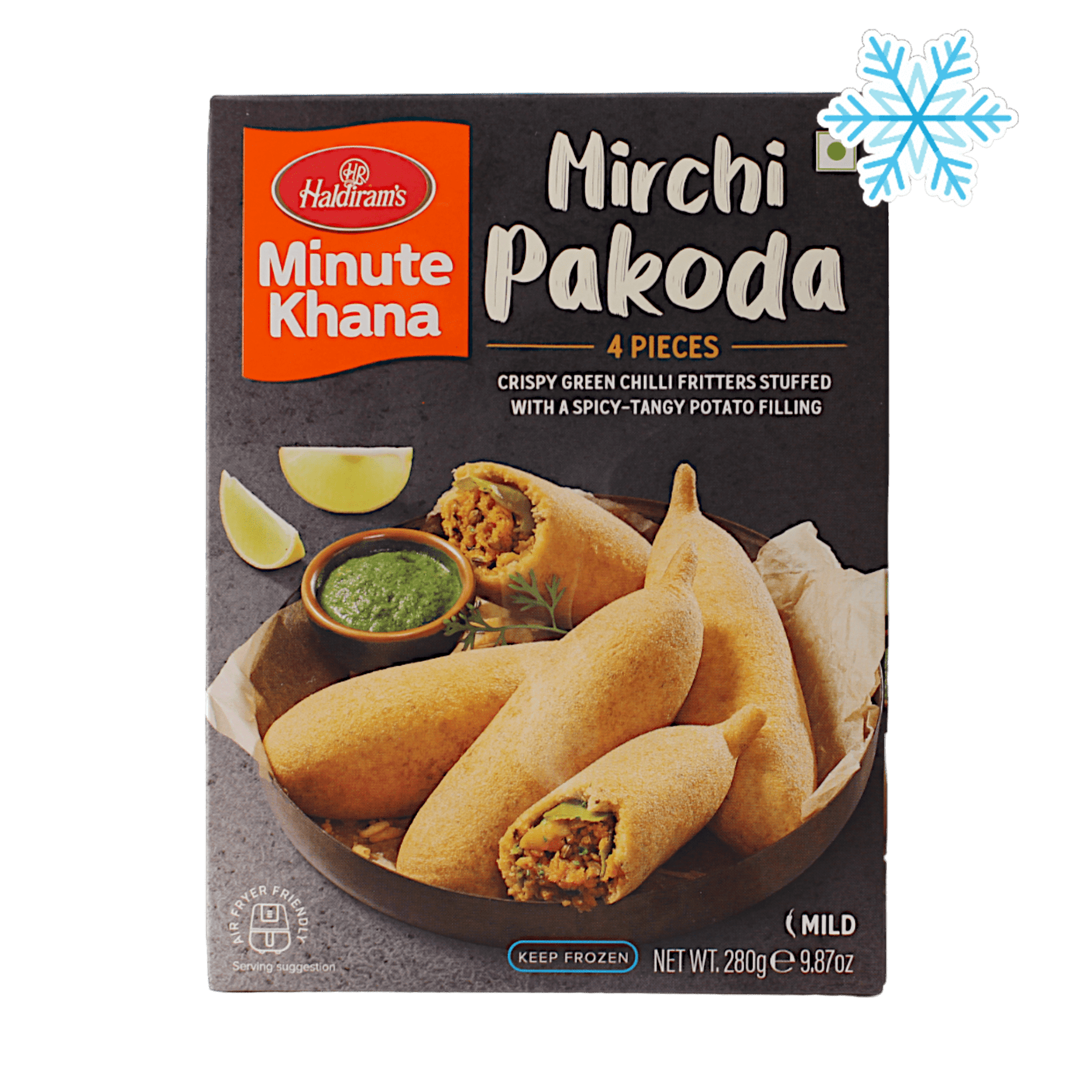 Haldiram's - 280g (Frozen) Mirchi Pakoda 4 pieces (mild)