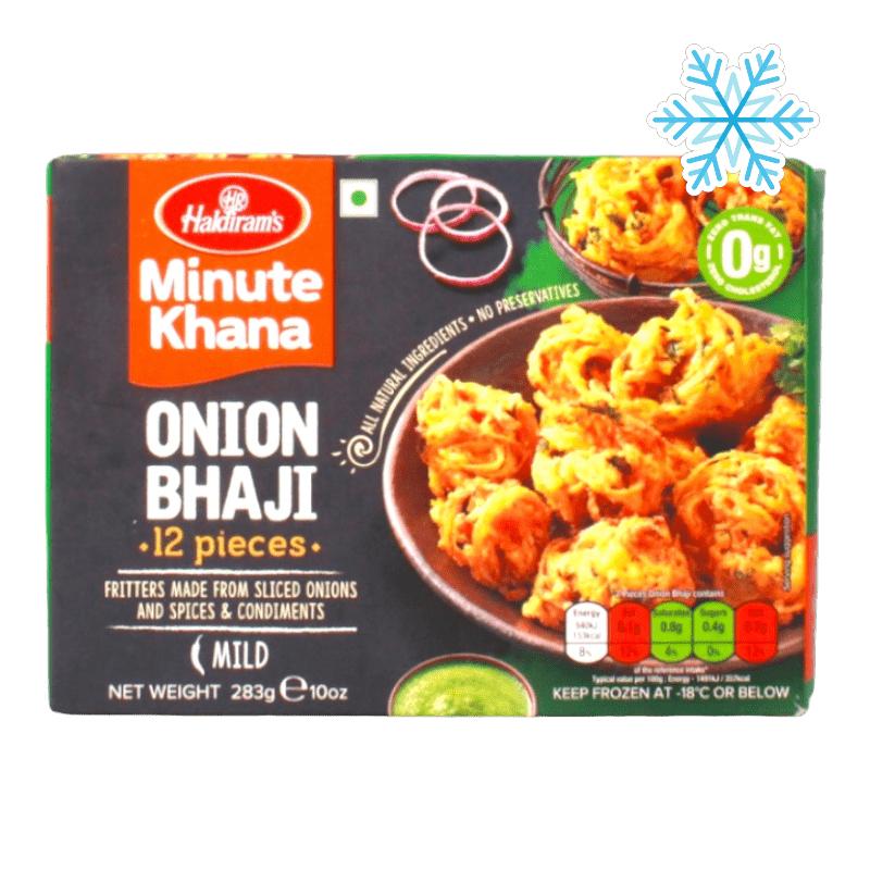 Haldiram's - 283g (Frozen) Minute Khana Onion Bhaji (Mild) 12 Pieces