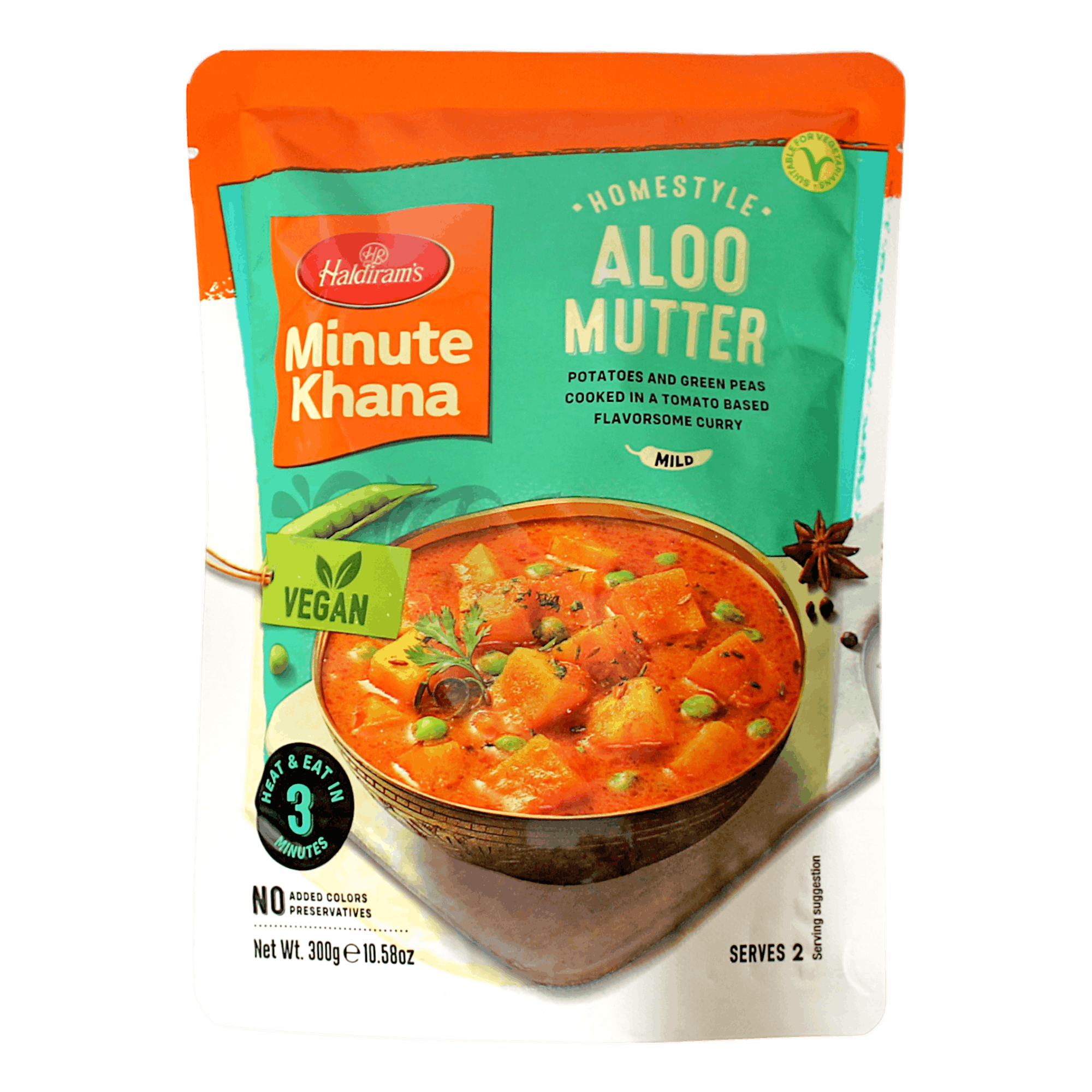 Haldiram's - 300g Aloo Mutter RTE