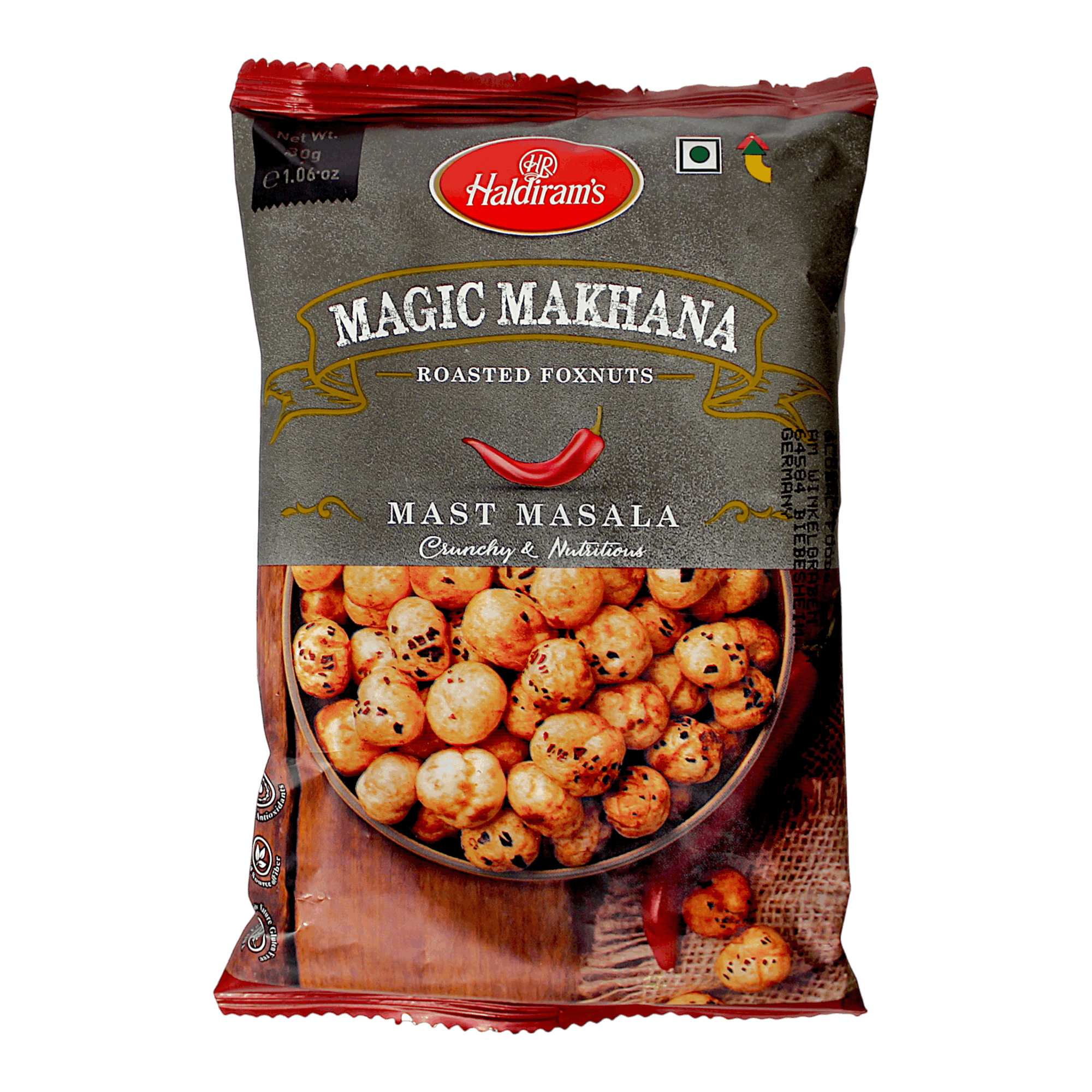 Haldiram's - 30g Magic Makhana Roasted Foxnuts (Mast Masala)