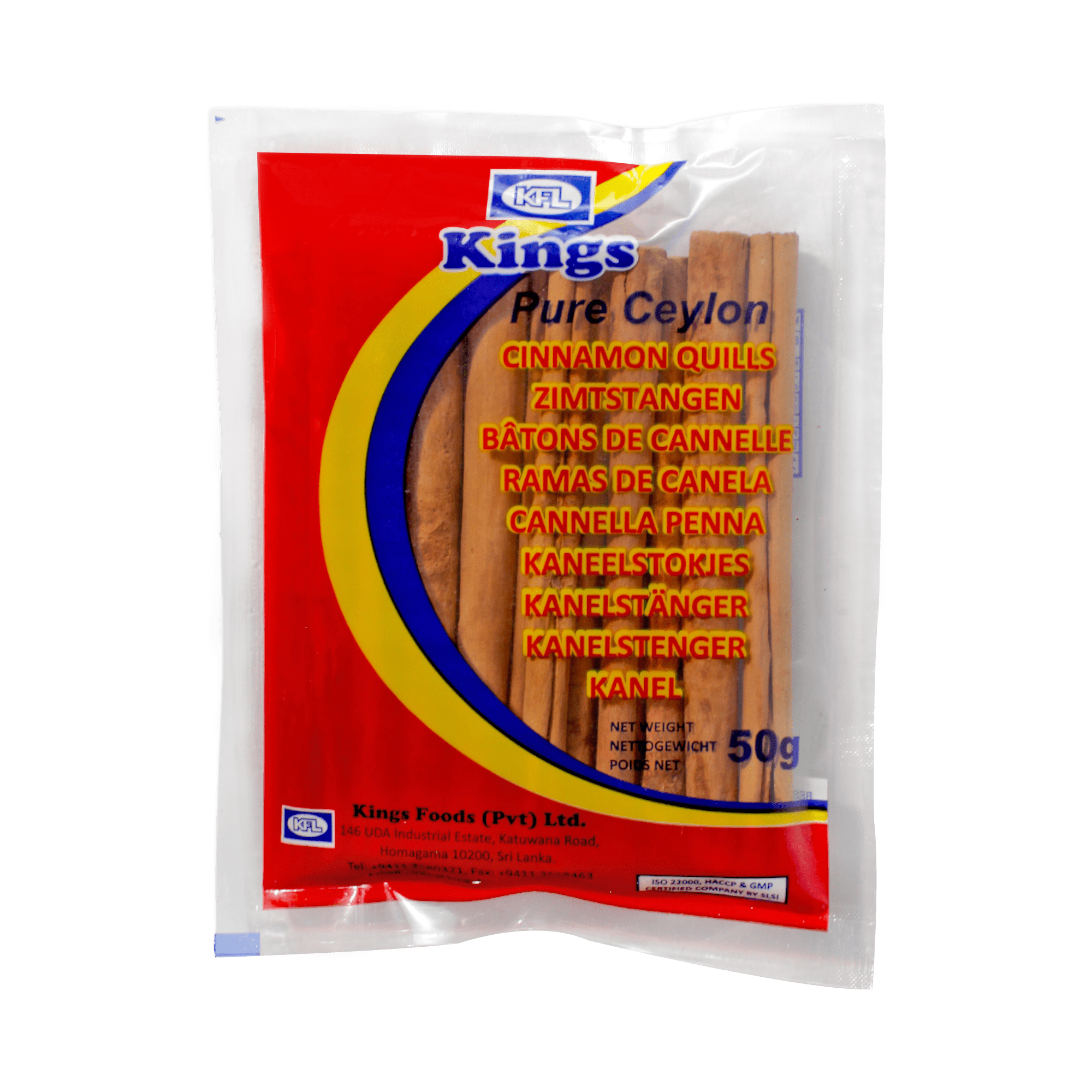 Kings - 50g Pure Ceylon (Cinnamon Quills)
