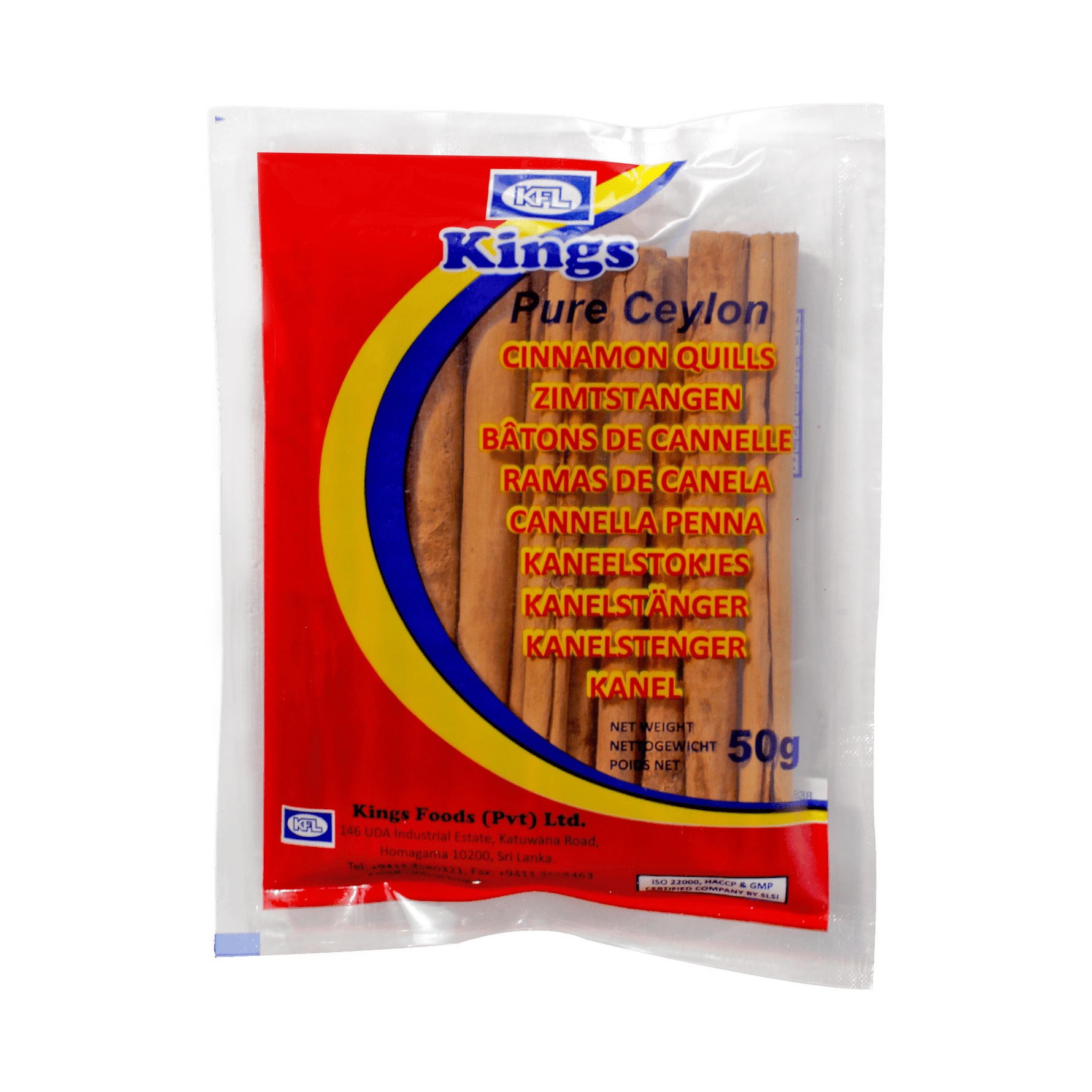 Kings - 50g Pure Ceylon (Cinnamon Quills)