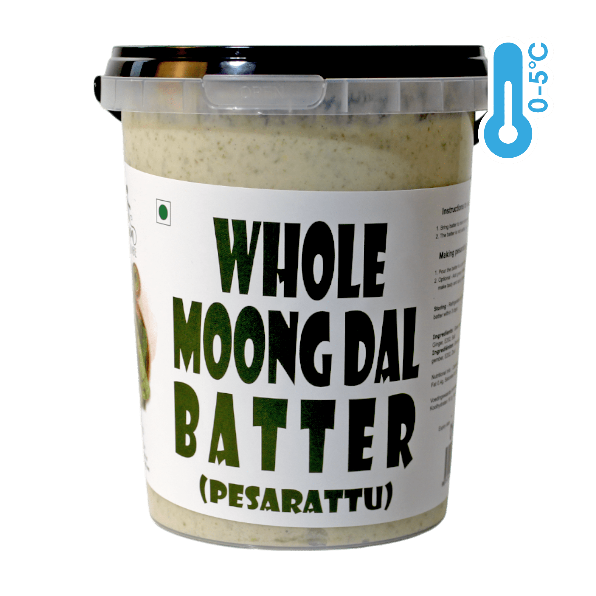 Mothers Kitchen - 1l Whole Moong Dal Batter