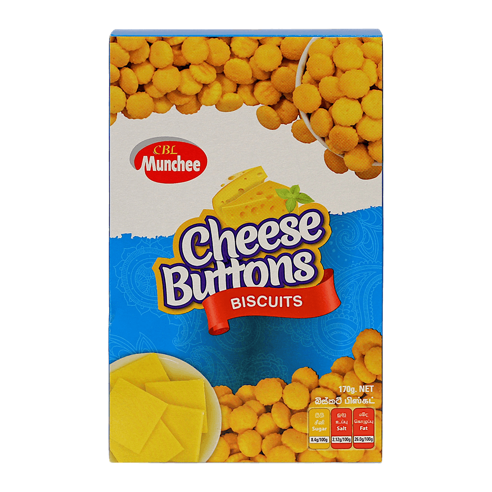Munchee - (Best Before 18/06/26) 170g Cheese Buttons