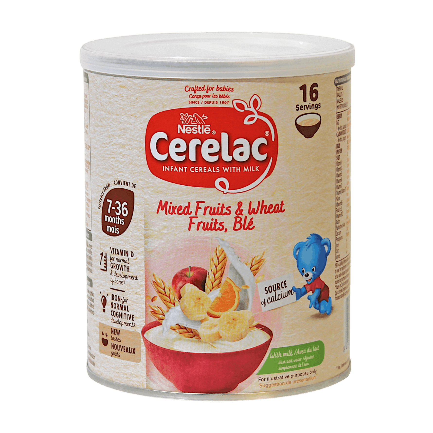 Nestle - 400g Cerelac Wheat & Mix Fruits