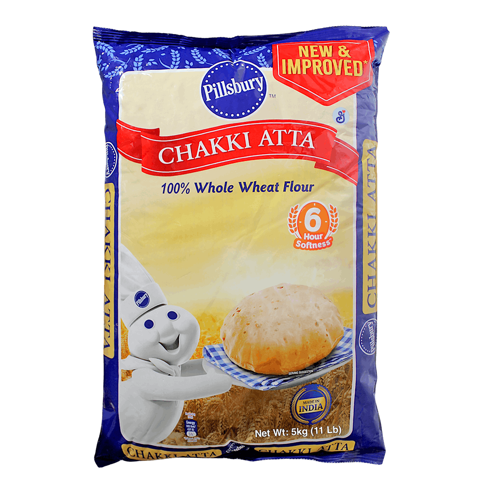 Pillsbury - 5kg Chakki Atta (Whole Wheat Flour)