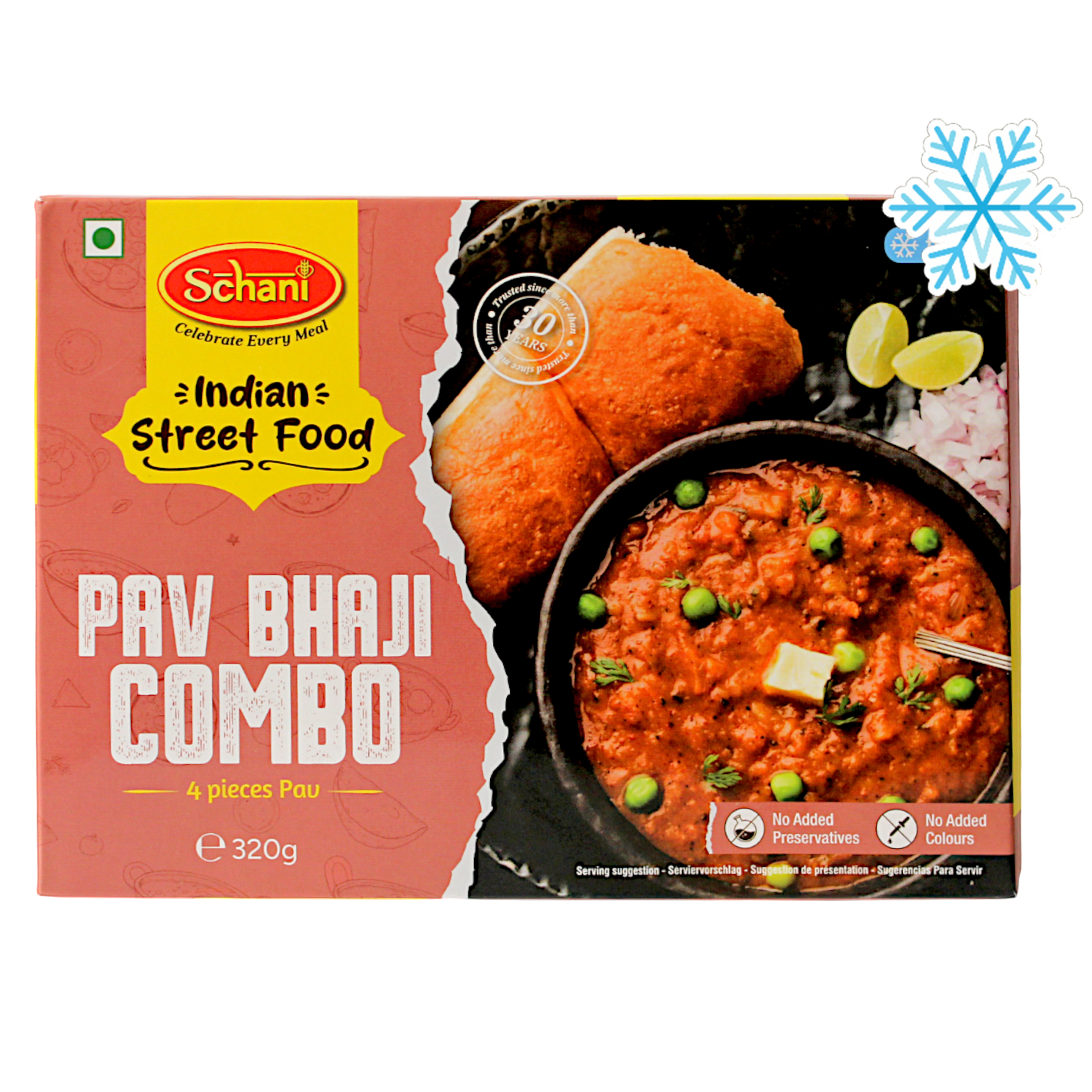 Schani - 320g (Frozen) Pav Bhaji 4 pieces