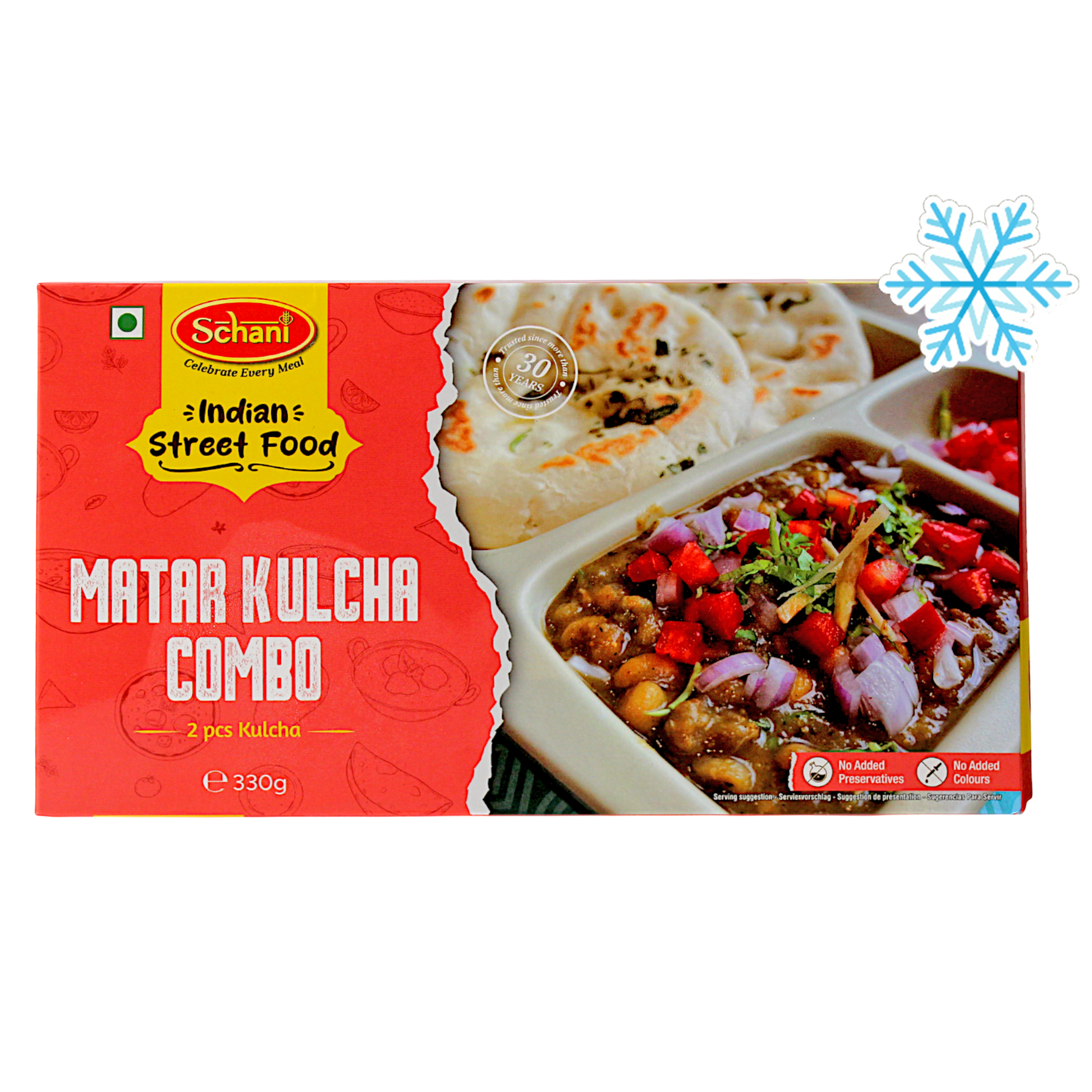 Schani - 330g (Frozen) Matar Kulcha Combo 2 pieces