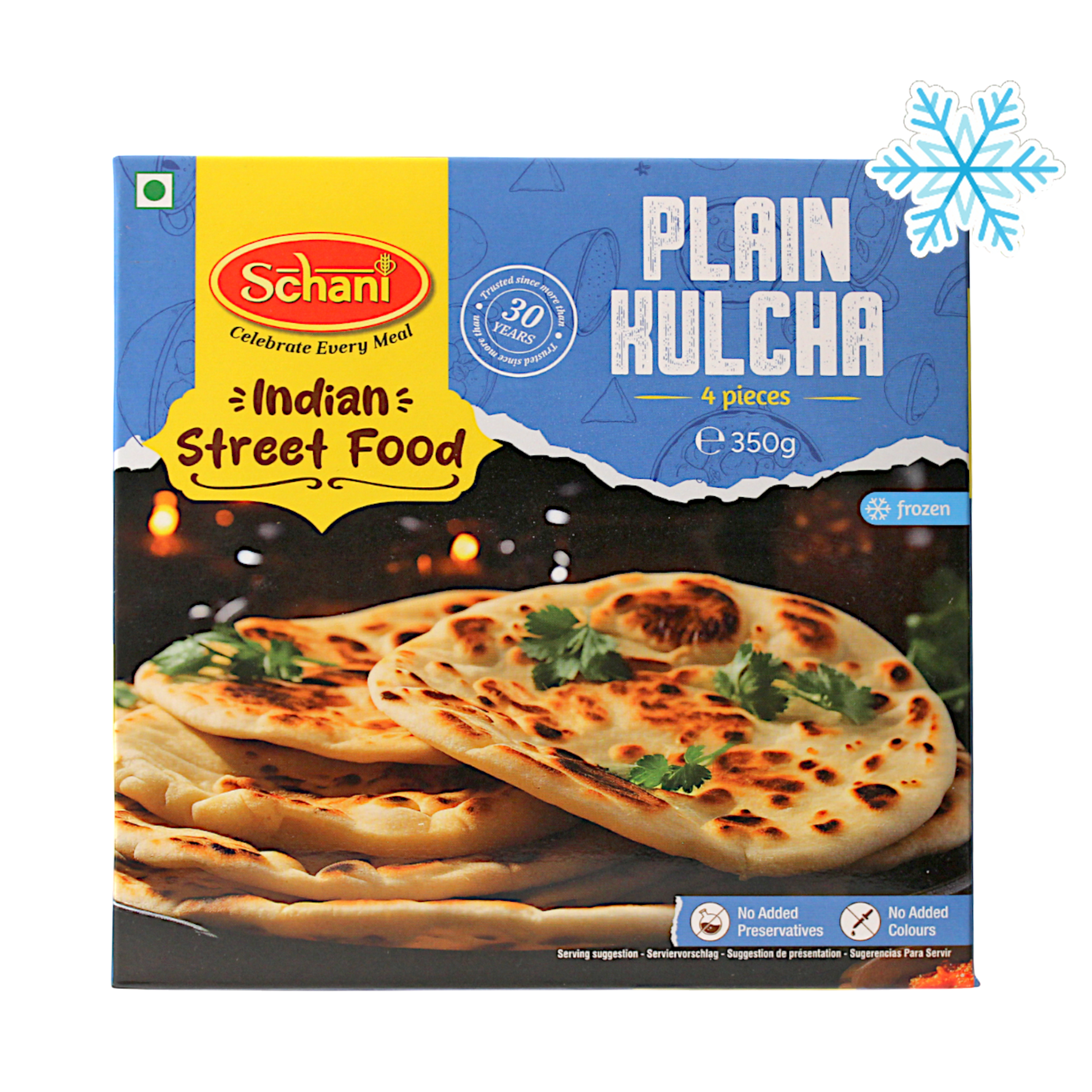 Schani - 350g (Frozen) Plain Kulcha 4 pieces