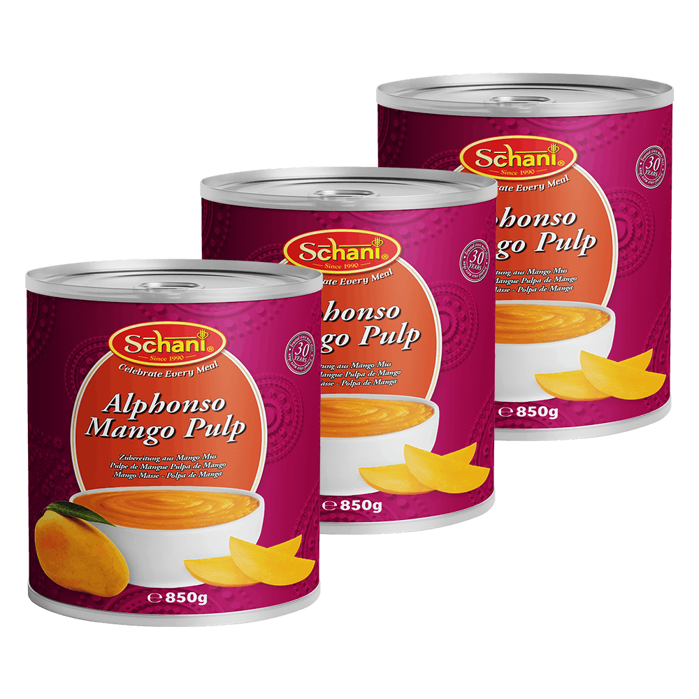 Schani - 3x850g Mango Pulp Alphonso