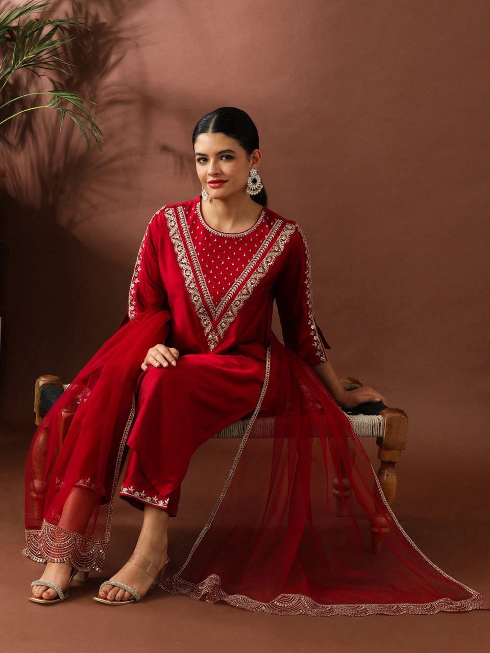 Noorika Roman Embroidered Suit Set