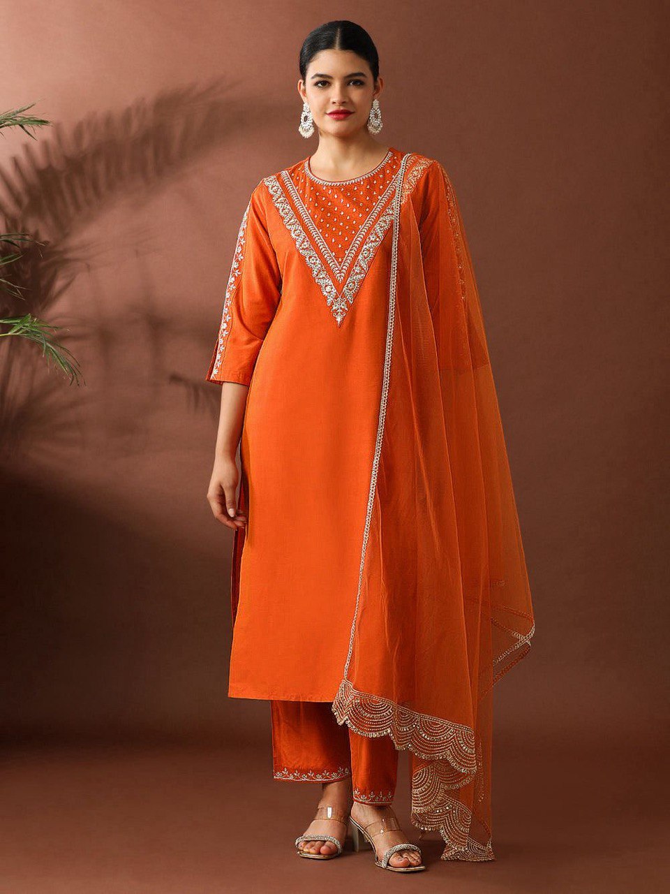 Noorika Roman Embroidered Suit Set
