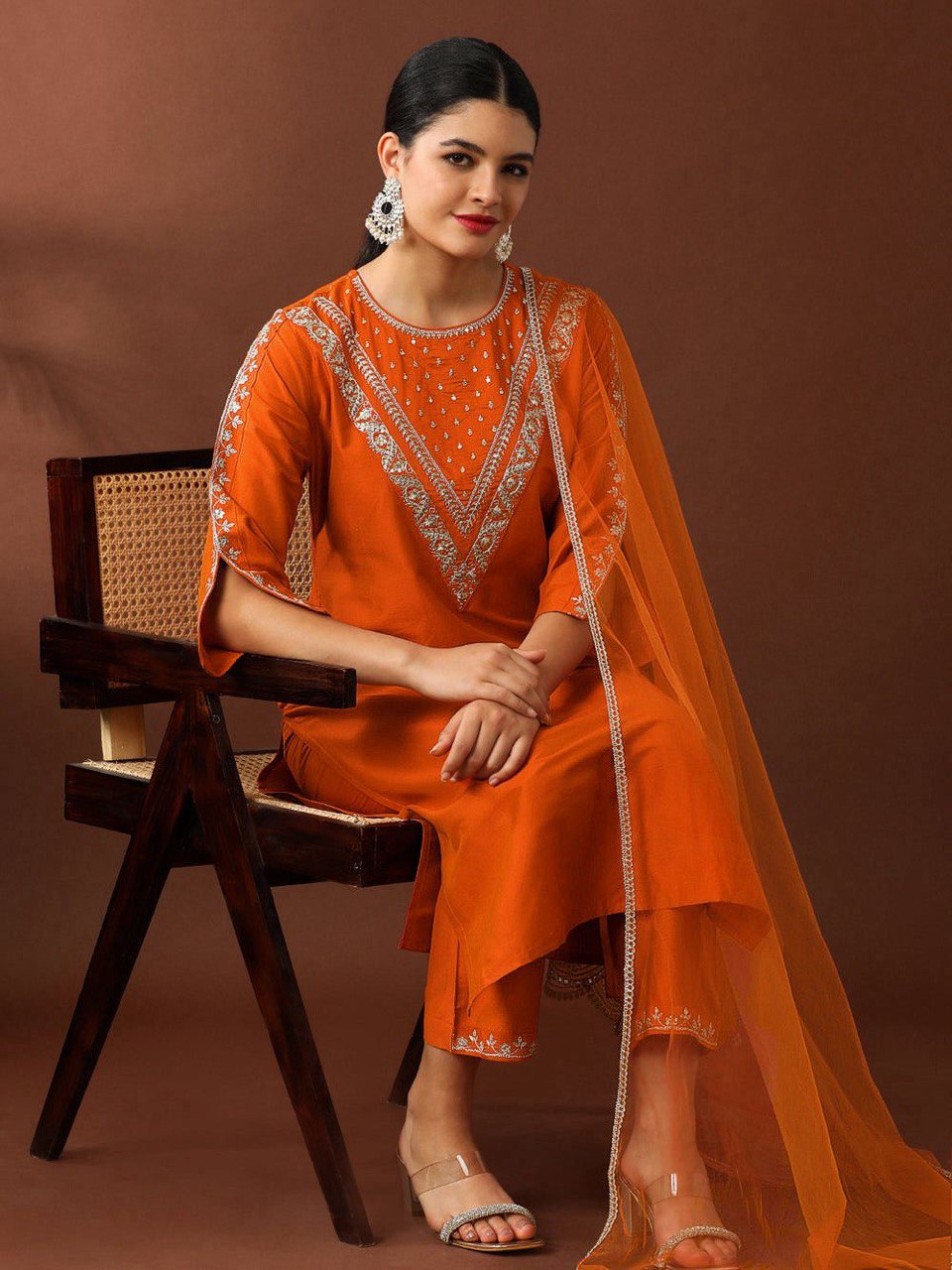 Noorika Roman Embroidered Suit Set