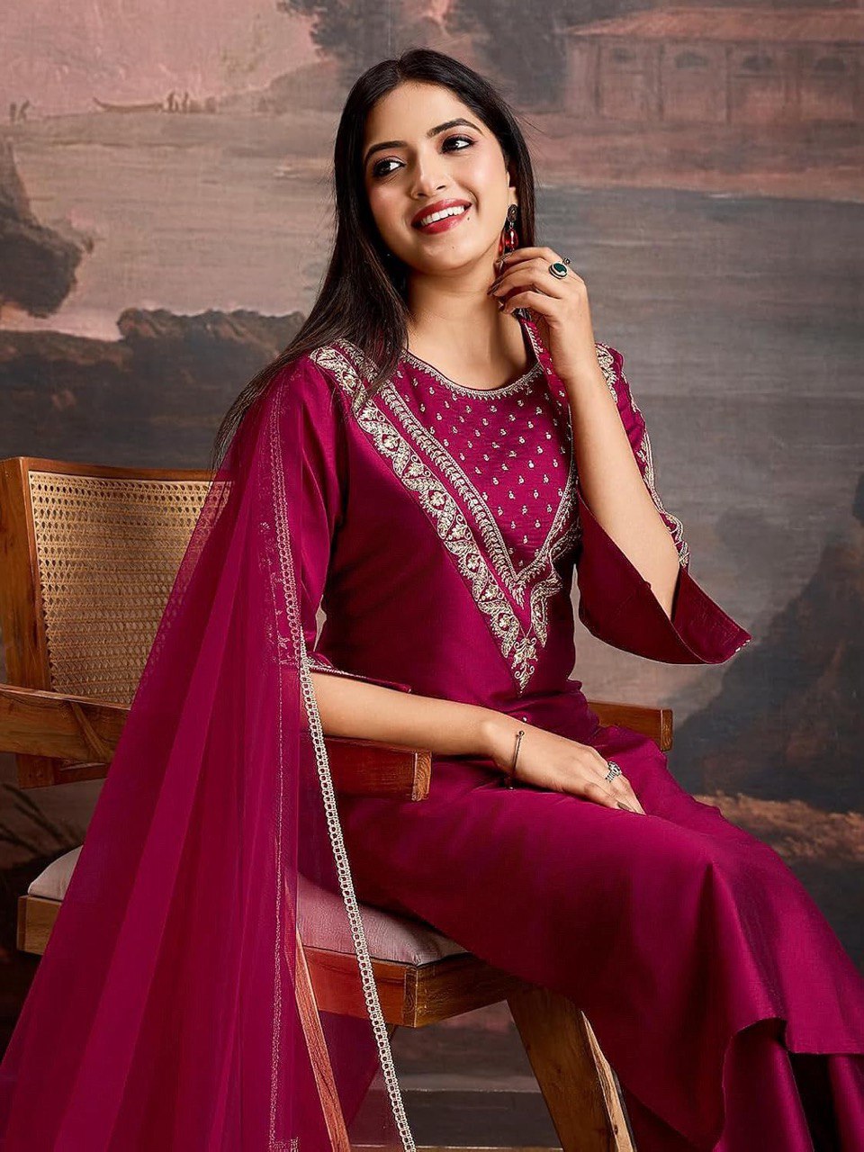Noorika Roman Embroidered Suit Set