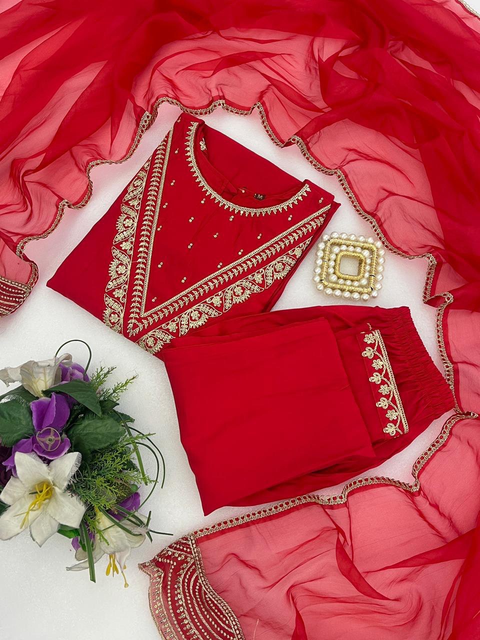 Noorika Roman Embroidered Suit Set