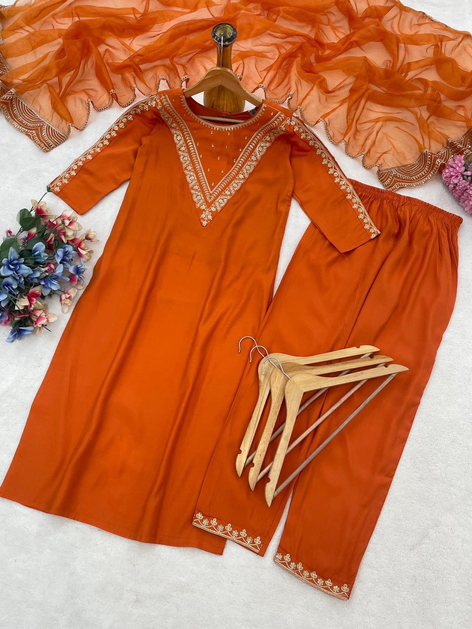 Noorika Roman Embroidered Suit Set