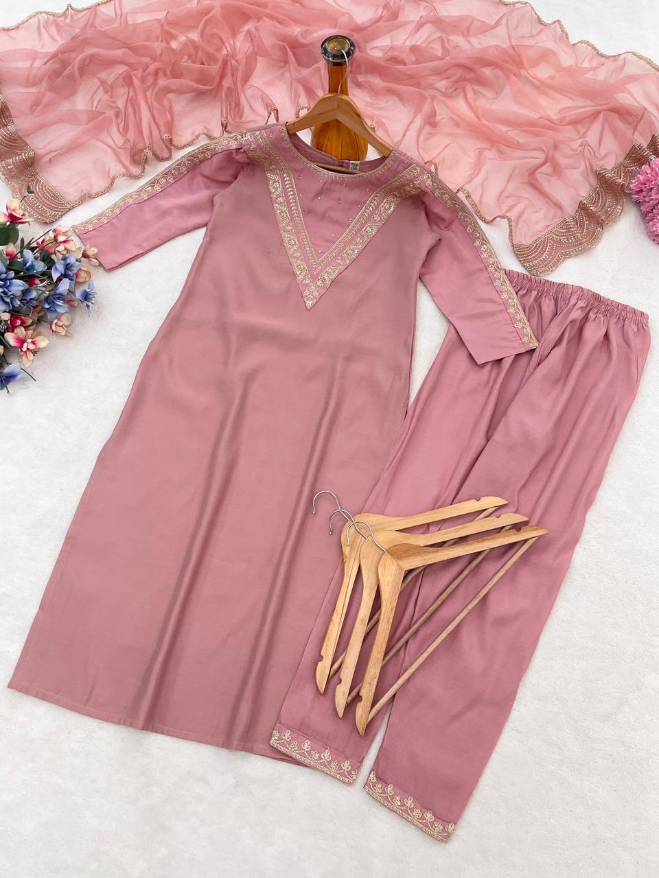 Noorika Roman Embroidered Suit Set