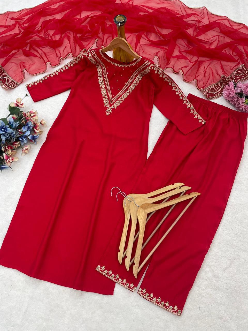 Noorika Roman Embroidered Suit Set