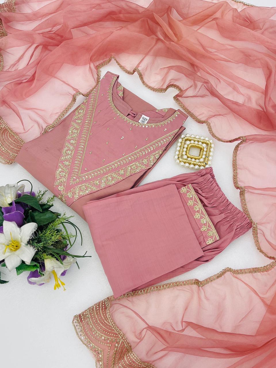 Noorika Roman Embroidered Suit Set