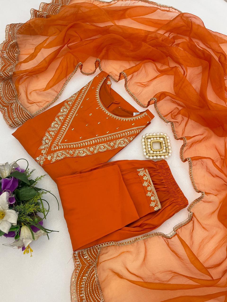 Noorika Roman Embroidered Suit Set